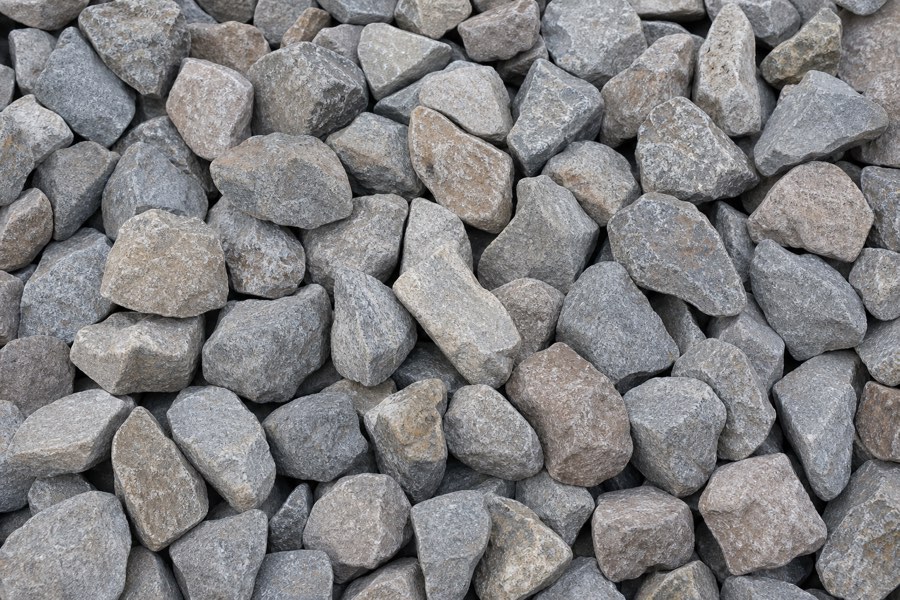 Гравийный щебень фракции 20–40 мм, фотографическая иллюстрация